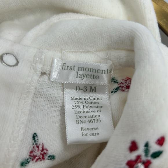 First Moments Layette Matching Set - Picture 3 of 9
